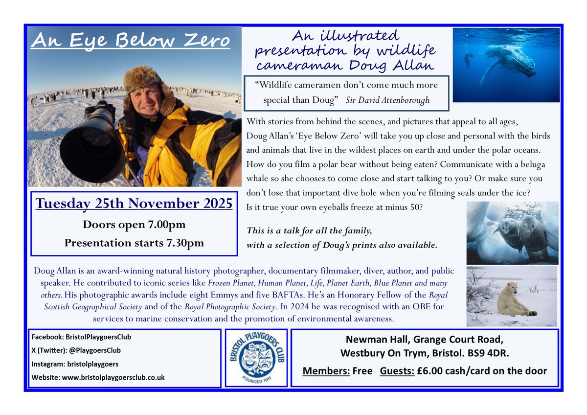 PlaygoersClub's tweet photo. Don't miss our guest speaker evening in November! https://t.co/pmd6iwuB3P