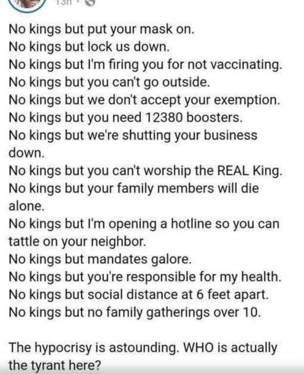 BuzzPatterson's tweet image. Perhaps we should remove King @GavinNewsom? No kings, right?