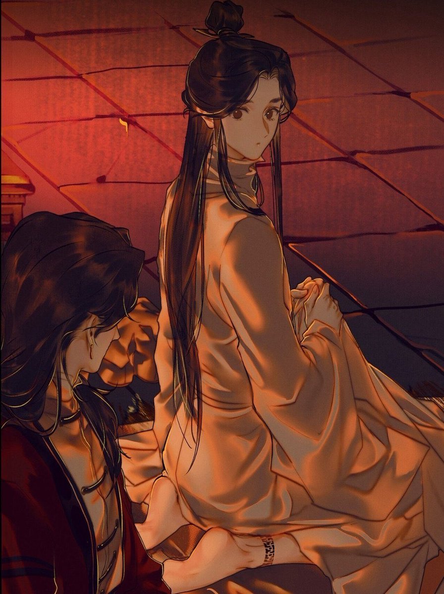 whmiau's tweet image. Nunca que eu vou cair nessa máfia que diz que o Xie Lian tem pé sujinho, o pé dele é pé de bebê, limpinho e cheiroso, apenas aceitem
