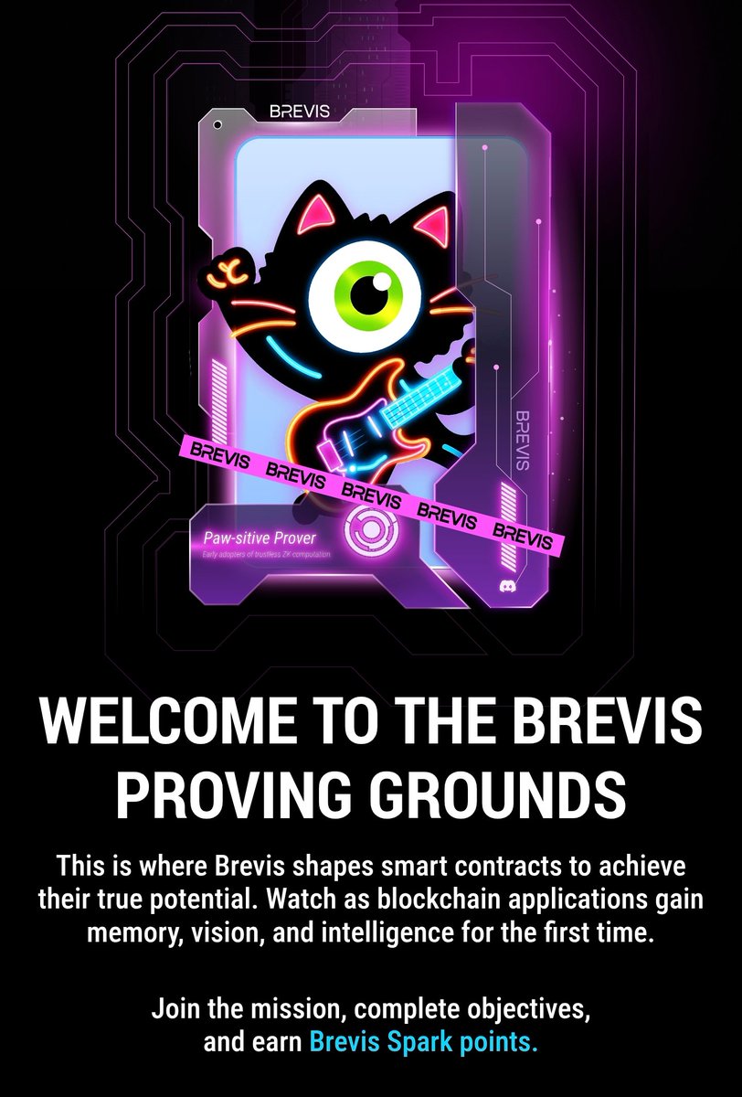 Reuren95's tweet image. @brevis_zk 是专注于零知识证明（ZK）基础设施的项目。也上线了 @KaitoAI
，被V神青睐，值得关注一下。

〖绑定X，多做任务，后期发力〗
⭐传送门 (填写邀请码有50积分）：proving-grounds.brevis.network/K8fCce…