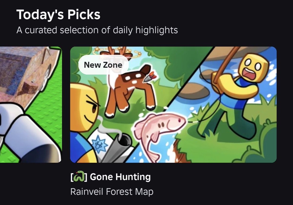 on today’s picks! :) <a href="/GoneHuntingRBLX/">Gone Hunting on Roblox</a>