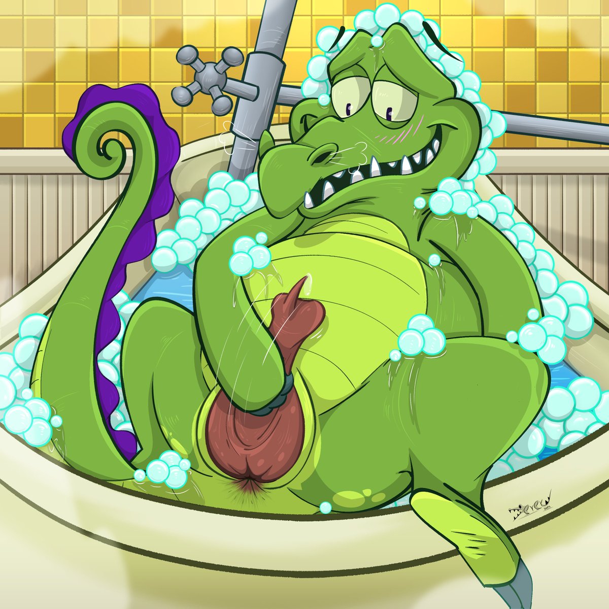 Swampy's bath time | Where's my water? (Rule34)