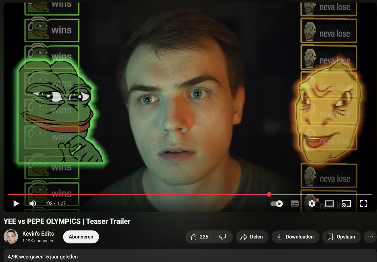 $YEE eth to be the $PEPE of this cycle with a 99.99% hit rate with the frog. Did u know that <a href="/YeeErc20/">YeeToken 🦖</a> and <a href="/pepe/">pepe</a> had a YEE vs PEPE olympics before both where launched?

Yee launched 10 days after pepe. 

0x9ac9468e7e3e1d194080827226b45d0b892c77fd

youtu.be/sPRN4o9jH8A?si…