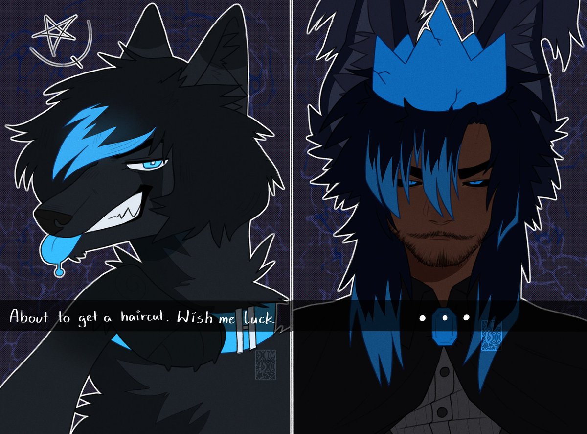 K0dakoo's tweet photo. Saw this oc trend so i thought ill do it myself... (the hairdresser traumatized him...)
Its supposed to be the other way around (old design as a bad haircut) but i thought this fits better ehe

#octrend #oc #originalcharacter https://t.co/qR211JeNUe