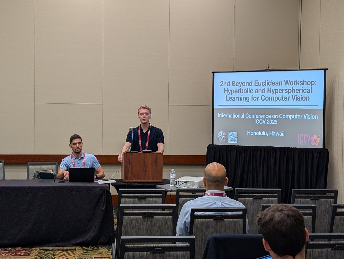 <a href="/aidenmdurrant/">Aiden Durrant</a> kicking BEW off <a href="/ICCVConference/">#ICCV2025</a>