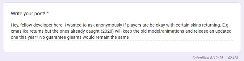 Hourly Loomian Legacy Confessions tweet media