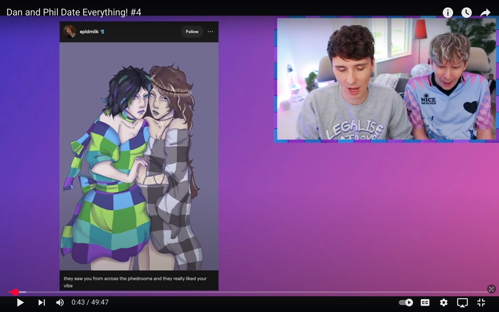 made dan say ‘bedsheets yuri’ outloud and then he proceeded to say that we’re cooked as a society