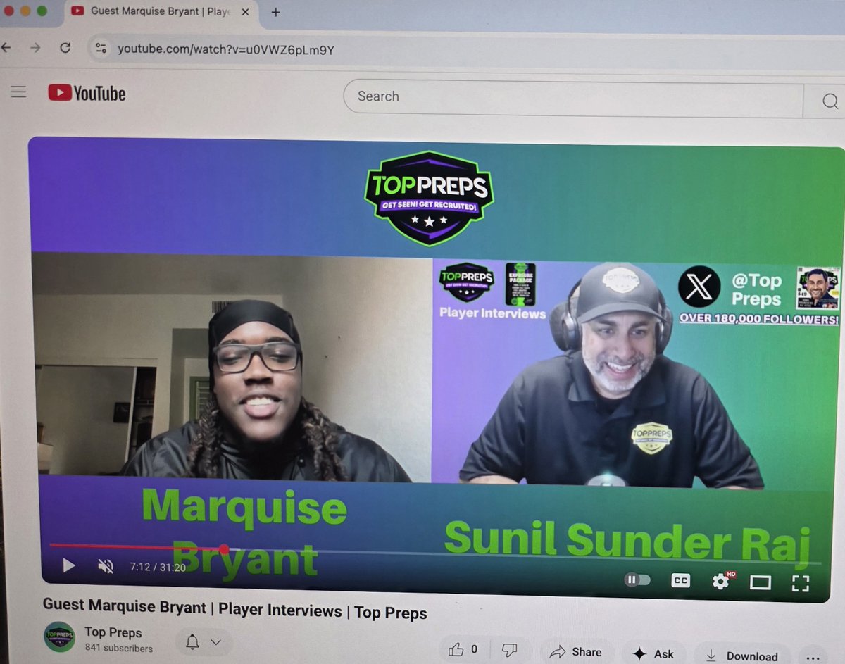 sunil_interview's tweet image. @TopPreps Player Interview with #MarquiseBryant @72_marquise a 2025 #AtascocitaHighSchool @HumbleISD_AHS graduate #Humble #Texas & right tackle on the varsity football team @AHSEagleFB 🎙️🏈 youtube.com/watch?v=u0VWZ6…