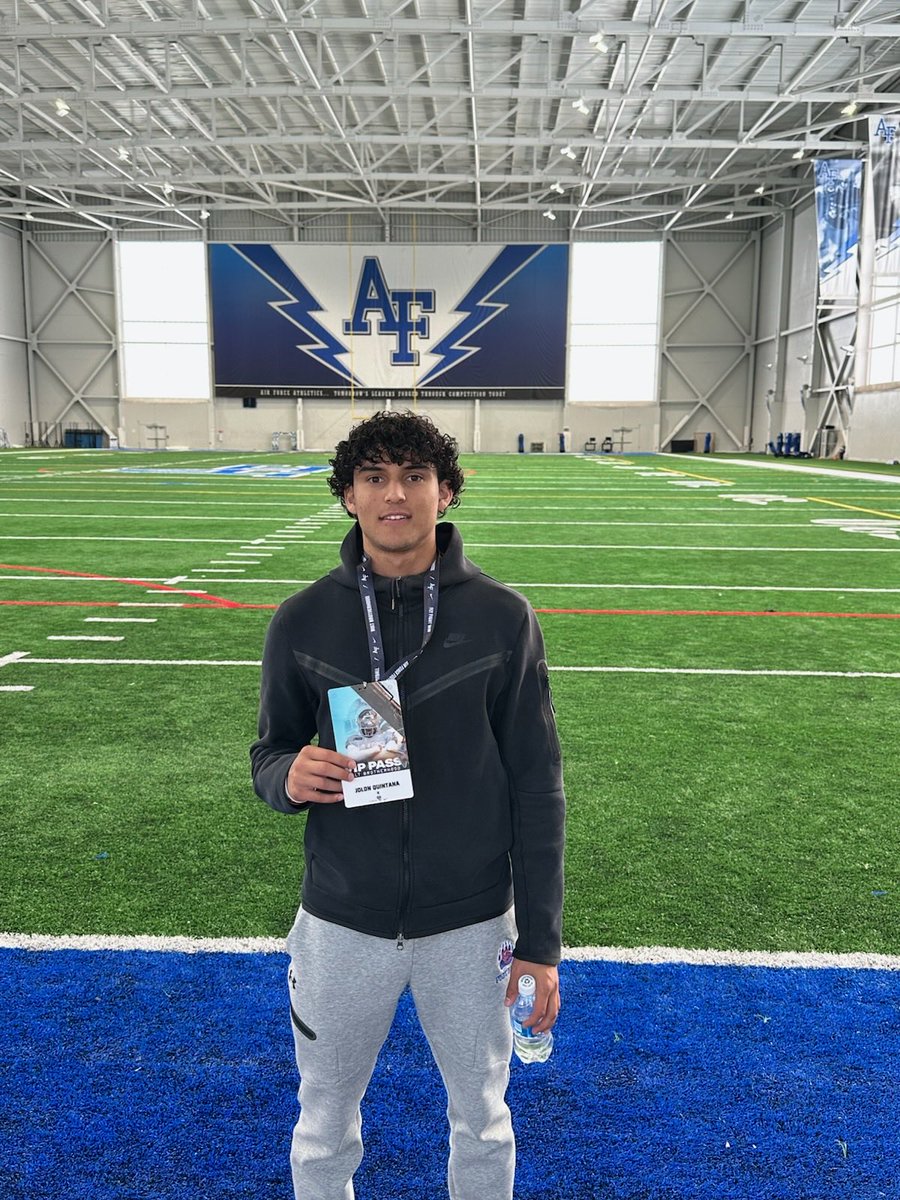 Had a great time yesterday at <a href="/AF_Football/">Air Force Football</a>! Thanks again <a href="/coachskene3/">Brett Skene</a> and <a href="/WillsLakota/">Lakota Wills</a> for having me! Can’t wait to stay in touch!
<a href="/KohlsKicking/">Kohl's Kicking Camps</a> <a href="/AF_FBRecruiting/">Air Force Football Recruiting</a> <a href="/Scottg24/">Scott Groner</a> <a href="/CCNextLevelFB/">Cherry Creek Next Level 🏈</a> <a href="/CoachBetti/">Coach Betti</a>