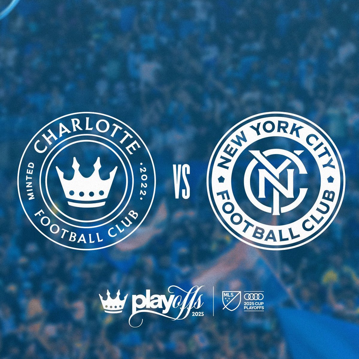 Playoffs: Charlotte FC recibirá a New York City el martes 28 de octubre a las en el primer juego de la serie. La revancha se jugará el sábado 1 de noviembre en Nueva York, y en caso de ser necesario un tercer partido, viernes 7 de noviembre en el <a href="/BofAstadium/">Bank of America Stadium</a> 
#ForTheCrown