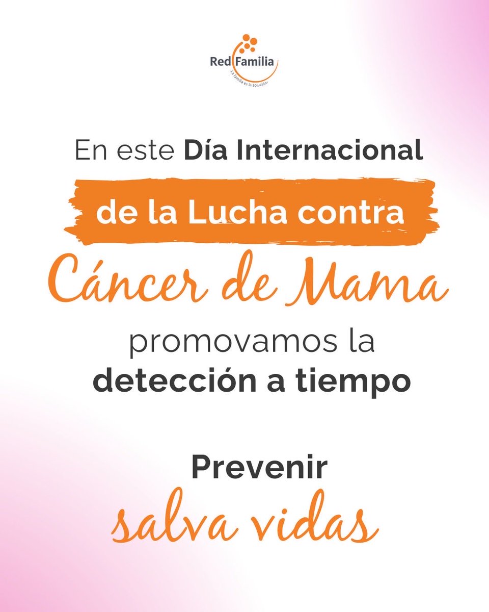 El cáncer de mama fue la primer causa de muerte en el 2020. 

🎀Hoy, el 95 % de los casos puden curarse si se detecta a tiempo. Promovamos una cultura de la prevención. 

#DiaInternacionalDelCancerDeMama #prevención #cáncerdemama #maternidad