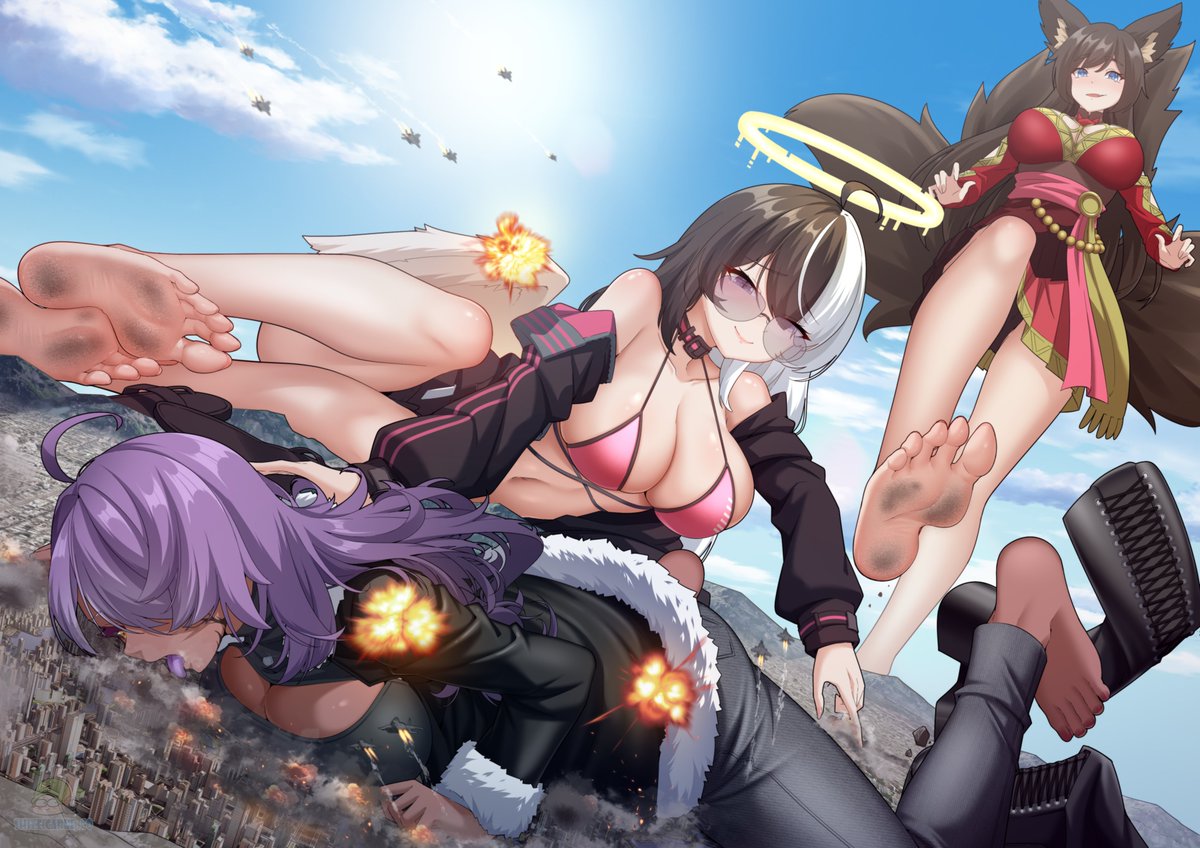 Three Goddesses Against the World | Commissioned by <a href="/GTS_Nicci/">Nicole Estedon</a>, <a href="/JVRC_GTS/">JVRC-GTS</a>, <a href="/DeviousFluffer/">Devious Haru</a>