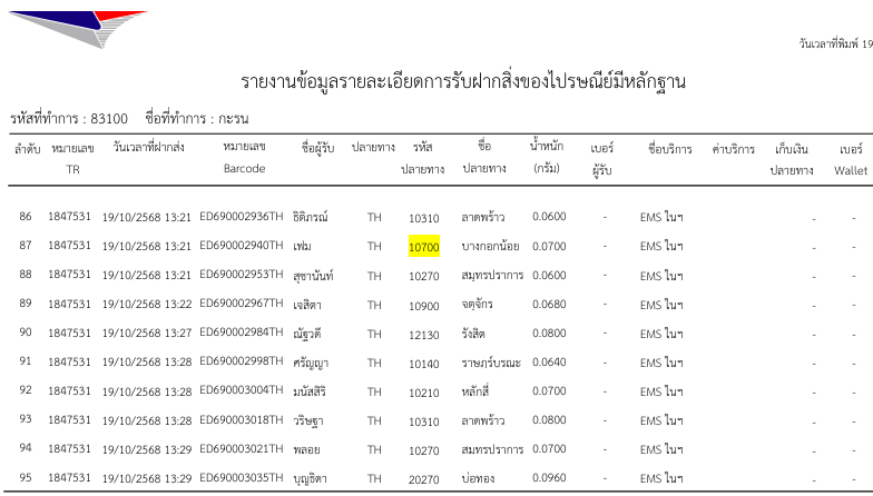 WONDER__MARK's tweet photo. 📮แจ้งเลขพัสดุ รอบ 20/10/2025
ส่ง EMS ผ่านไปรษณีย์ไทย https://t.co/5vKYckeZuR
-เครื่องรางเกาหลี รอบ 19 /เบี้ยแก้หลวงปู่ศิลา
-อื่นๆ
#WDM_Tracking
#WDM_Tracking https://t.co/uP2k577s2t