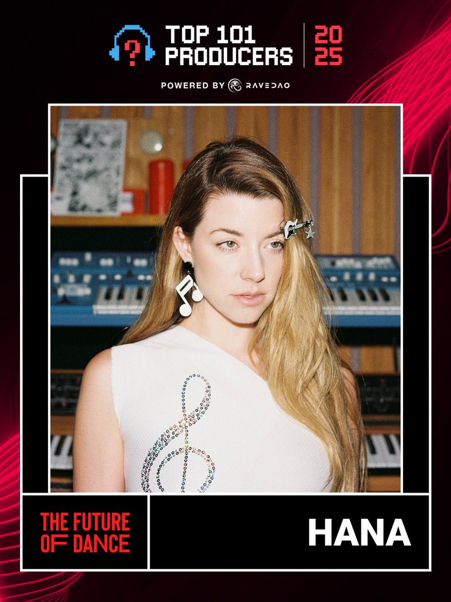 HANAtruly's tweet photo. thank you @1001tracklists for naming me one of the future of dance top producers of 2025!! 

I LOVE MUSIC ♫⋆｡♪ ₊˚♬ ﾟ. https://t.co/6lIta43z3f