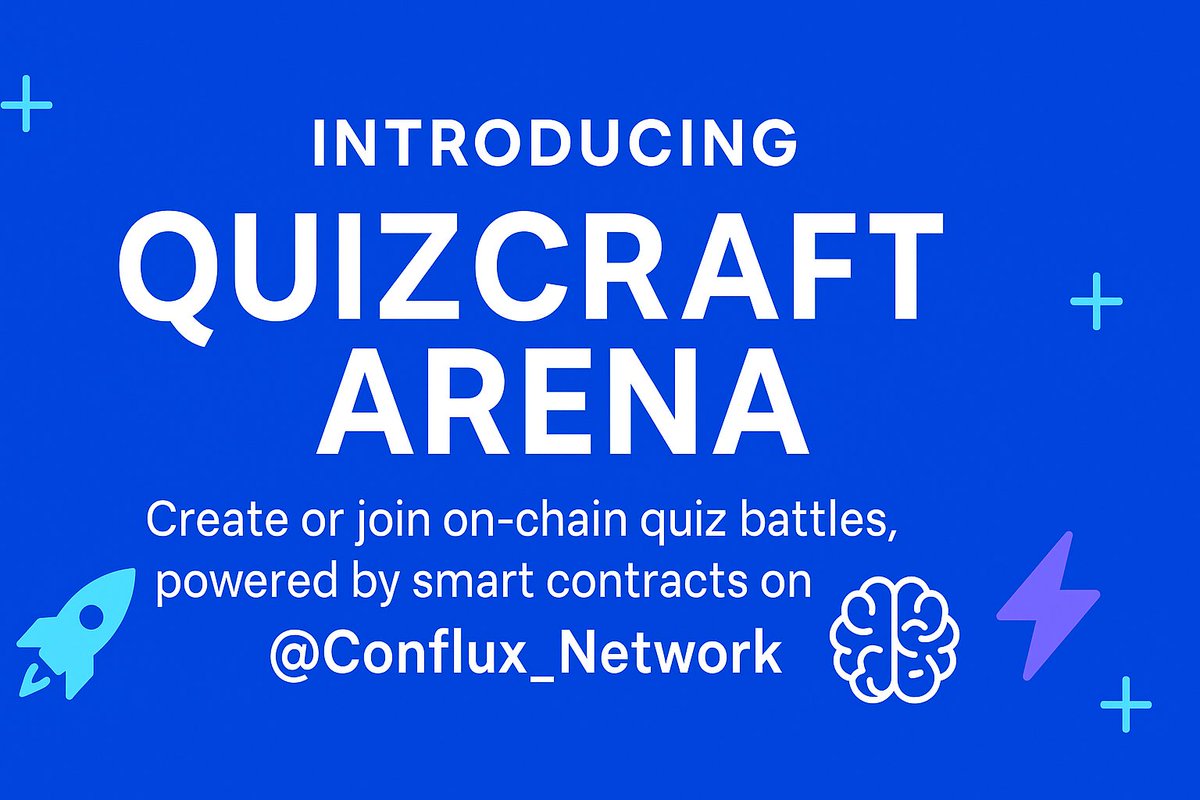 Vikash Kumar Yadav (@vikash_8090_b) on Twitter photo ๐ Introducing QuizCraft Arena!
Join or host on-chain quiz battles on <a href="/Conflux_Network/">Conflux Network Official</a>  ๐ง โก
Everything โ from lobbies to payouts โ runs fully on-chain ๐ฅ
๐ฎ Watch now: youtu.be/99QveoSJSU8
 #Web3Gaming #Conflux #Blockchain #SmartContracts #BuildOnConflux ๐ Introducing QuizCraft Arena!
Join or host on-chain quiz battles on <a href="/Conflux_Network/">Conflux Network Official</a>  ๐ง โก
Everything โ from lobbies to payouts โ runs fully on-chain ๐ฅ
๐ฎ Watch now: youtu.be/99QveoSJSU8
 #Web3Gaming #Conflux #Blockchain #SmartContracts #BuildOnConflux