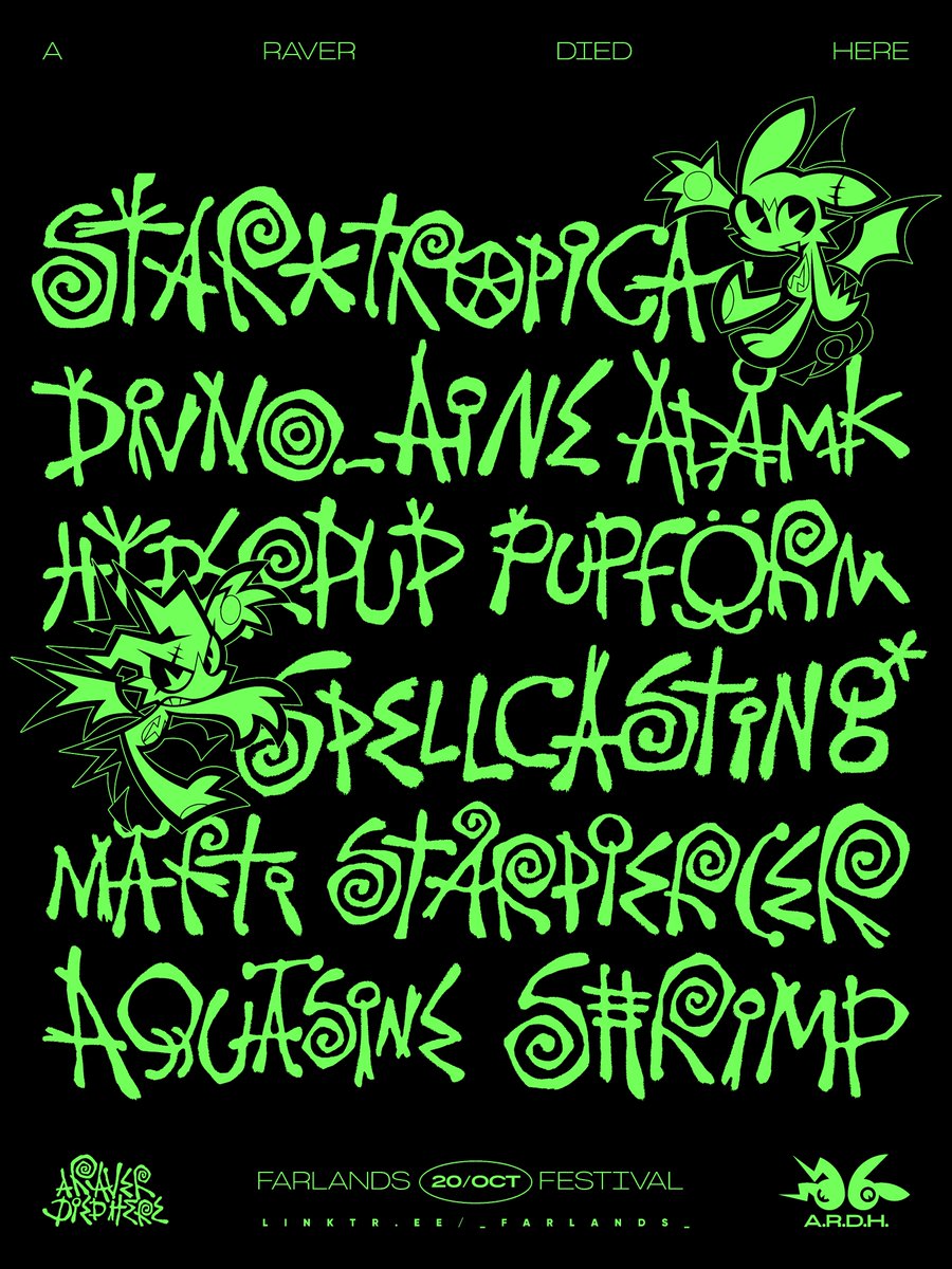 _FARLANDS_'s tweet image. 𝐀 𝐑𝐀𝐕𝐄𝐑 𝐃𝐈𝐄𝐃 𝐇𝐄𝐑𝐄

(20/OCT) | (3PM PST | 6PM EST)

feat.
@StarTropica
@divno_aine
@adamkalberg
@HYP3RPUP
@pupform
@irlspellcasting
@starpiercer_
@mafti_jpg
@_AQUASINE
@ynnsflrs 

l i n k t r . e e / _ f a r l a n d s _