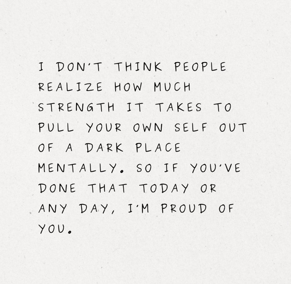 I’m proud of you. ❤️