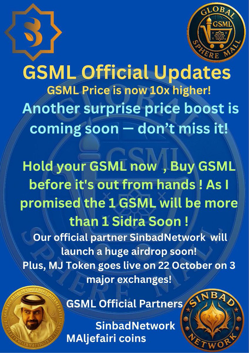 Ahlulfikhrah's tweet photo. ๐ฅ *GSML Momentum Building!*
The charts are moving โ GSML is showing strong signals again!
Donโt miss this phase... a breakout could be near.
Powered by trust, backed by SidraChain, and growing with every block.
#GSML #AILP #AMHS #Sidrachain #Sidrafamily #CryptoHalal https://t.co/WUzTg4mSdl