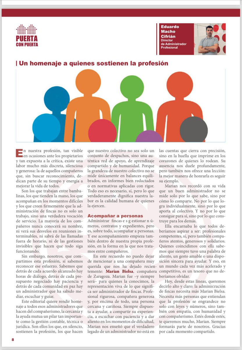 Revista Administrador Profesional - un gran homenaje de nuestro Director de la Revista <a href="/cafaragon/">CAFAragón</a> <a href="/CGCAFE_AAFF/">CGCAFE</a> <a href="/AlbertoRCT/">Alberto RuizCapillas</a>