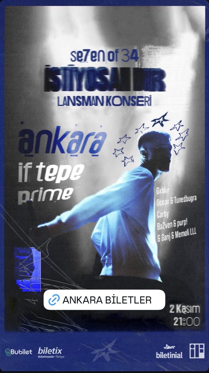 ba2ven's tweet image. 2 KASIMDA EKİPÇE SAHNEDEYİZ 
@tayran__ BIG LUV TEŞEKKÜR EDERİM🙏 
ifperformance.com/etkinlik/1085/…