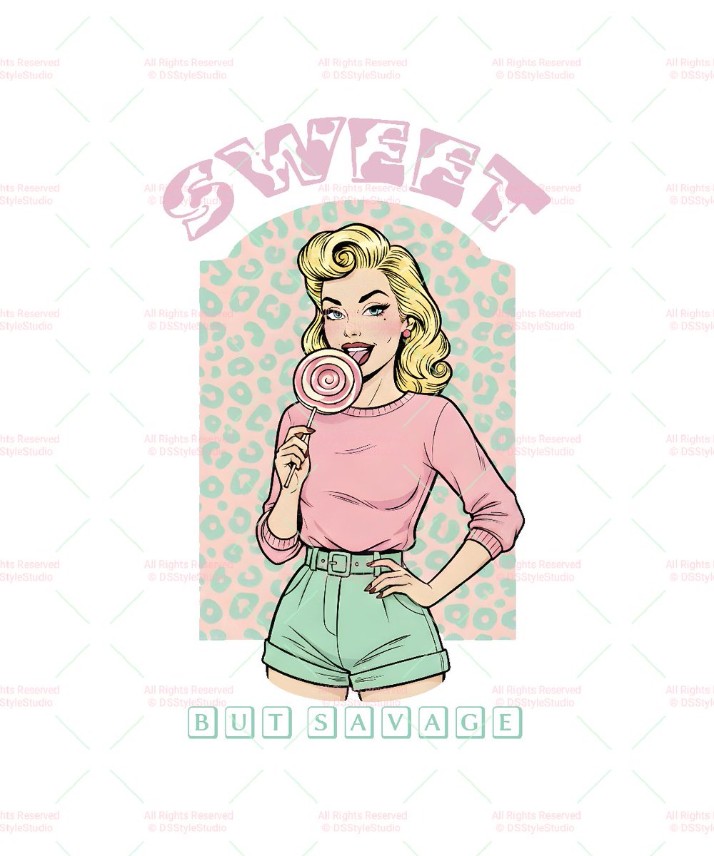 DSSTYLESTUDIO's tweet photo. Pretty face, killer taste, this lollipop’s got bite 😏🍒 

#SweetButSavage#RetroPinUp #SavageBeauty #PinUpVibes #VintageGlam #RockabillyStyle #RetroQueen #ClassicPinUp #FierceAndFlawless #SavageMood #OldSchoolCool #RetroChic #PinUpPower #BoldAndBeautiful #VintageVibesOnly #Glam https://t.co/HMXOPR7Zbd