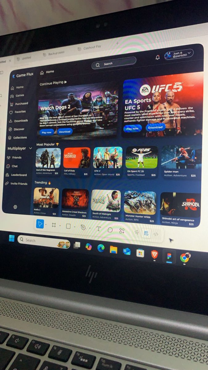 Travis160264671's tweet image. I just finished working on this gaming platform. I’m always looking to improve, so I would be super grateful 🙏🙏if you could rate my work and possibly give me some corrections !! What do you think ? 
#designfeedback# #UIDesign
