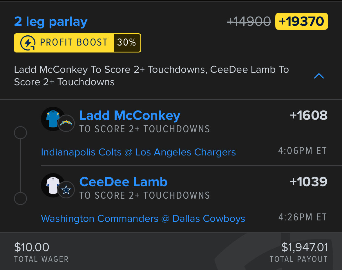 Let’s try this again.

🏈 When Ladd McConkey &amp; CeeDee Lamb score 2 touchdowns later today I will buy $1,000 worth of <a href="/ZEDtoken/">$ZED On Base</a> <a href="/zed_champions/">ZED CHAMPIONS</a>