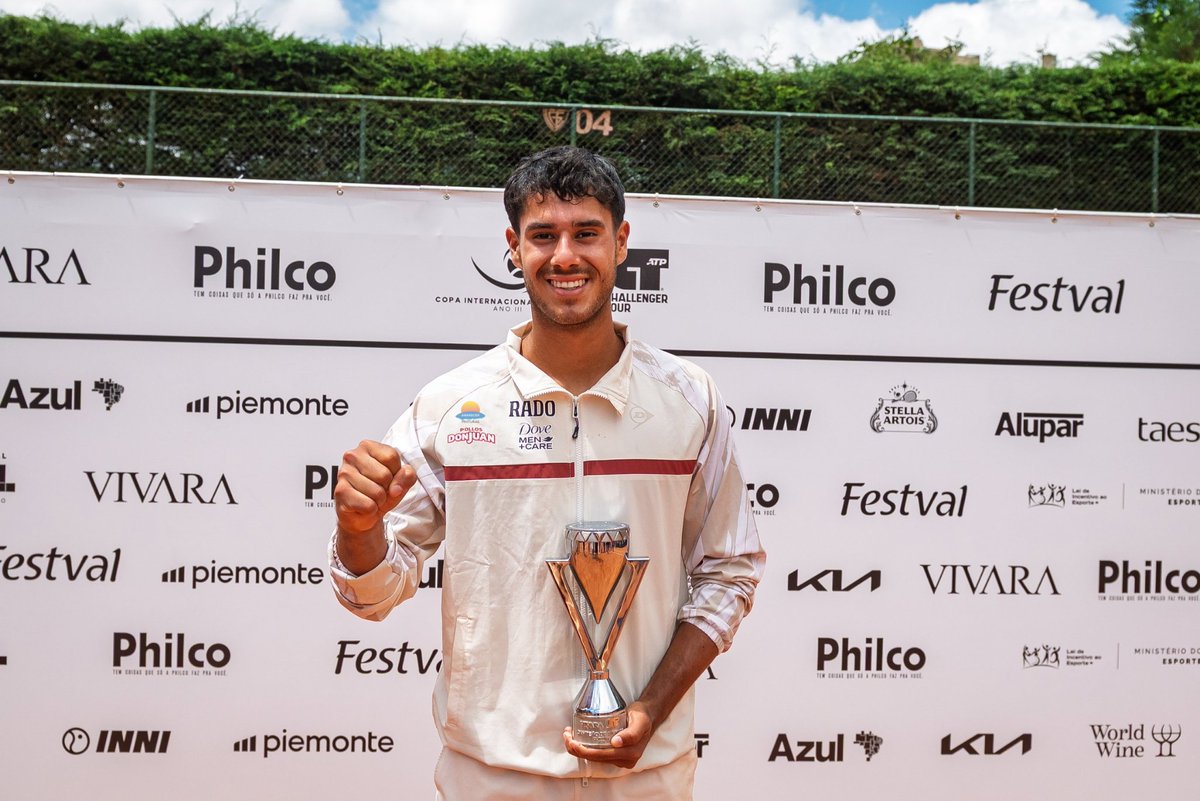 🏆 Dani Vallejo se sube a lo más alto del podio en Brasil.
__
🎾 Tremendo desempeño de nuestro compatriota para quedarse con el título de campeón  Challenger 75 de Curitiba.
__
🇵🇾 Grande Dani