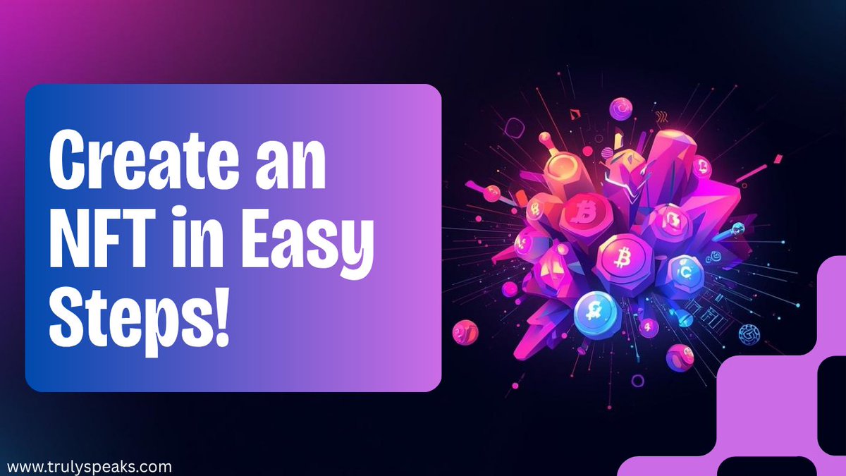 trulyspeaks1's tweet image. Creating NFTs is easier than you think!
Learn how to make, mint &amp;amp; sell your first NFT in just a few steps.
Read the full guide 👉trulyspeaks.com/2025/10/how-to…
#NFT #NFTforBeginners #Blockchain #CryptoArt #Web3 #NFTCollection