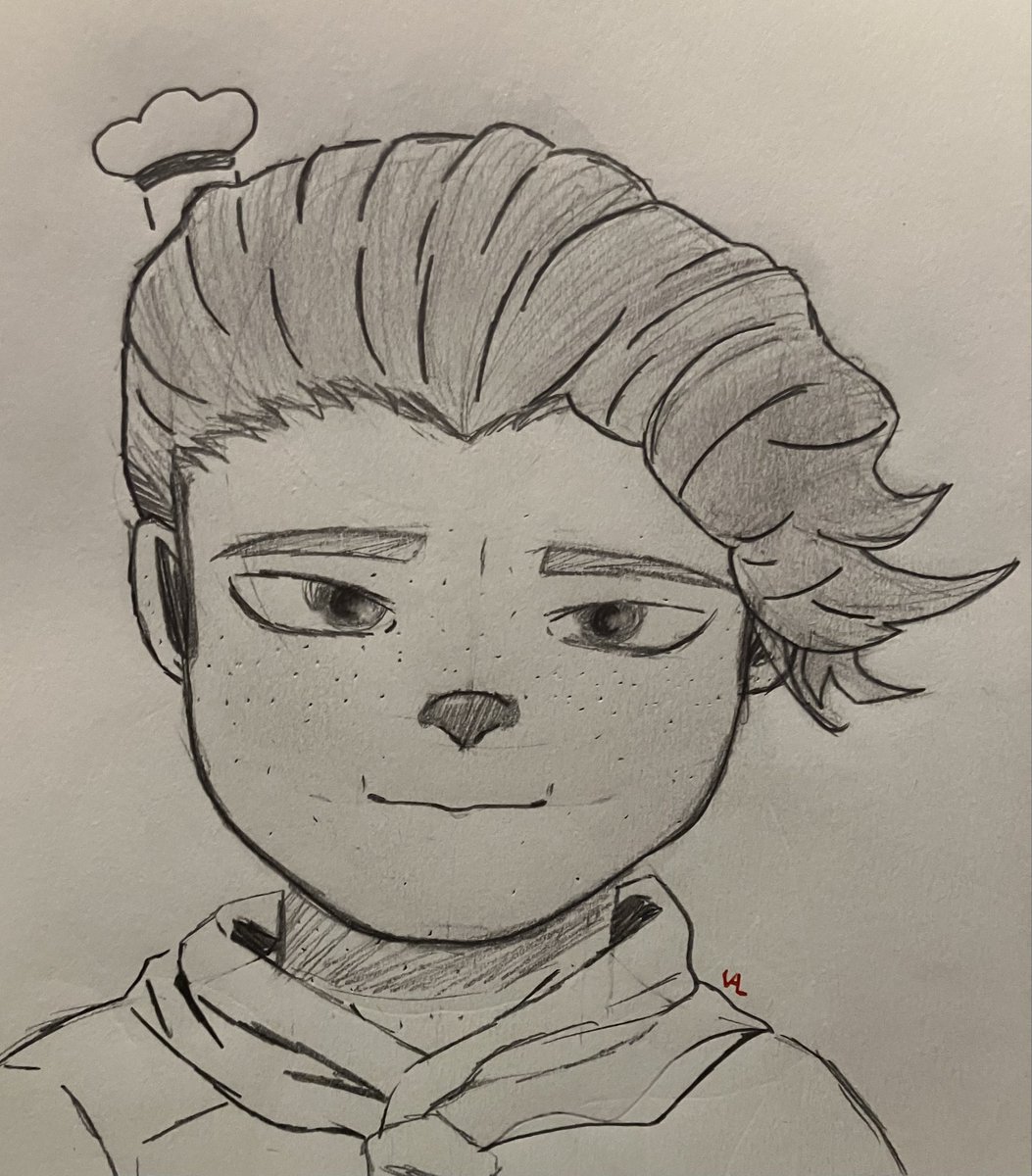 IK4M4KUR4's tweet photo. Teruteru Hanamura. Ended up not changing his face shape, I quite like it now. :3 https://t.co/fViq6sL7zw