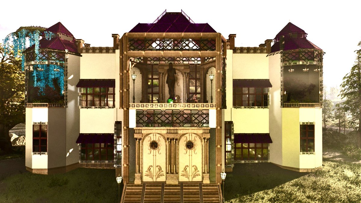 zondeeee730's tweet image. おはござ〜
せっかくなので私が作った拠点のMODを紹介!全て無料MOD!
1枚目これは壁の白と透明部分に使ったよ!
トライブタワーもかっこいいのがあるからおすすめ!
2枚目、柱をこのMODに!
花柄でおしゃれ!
3枚目、ステンドグラスはこのMODを貼ってサークルメニューから変更ができるよ!
おしゃれ😆