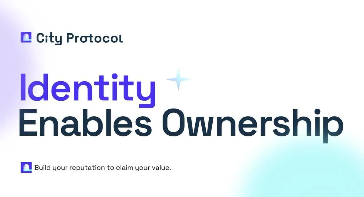 cityprotocolHQ's tweet image. Everyone talks about decentralized ownership.

But ownership means nothing without identity.

If nobody can see what you’ve built, held, or contributed to, how can value ever flow back to you?