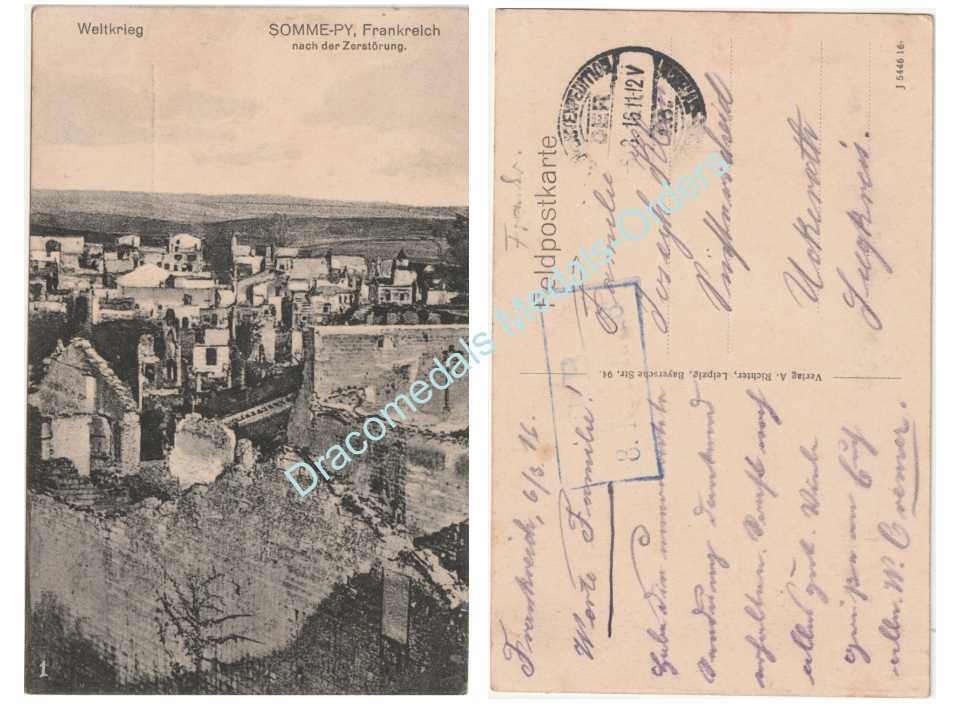 Dracomedals's tweet image. dracomedals.com/germany-wwi-ww…
#germany #germanpostcard #germanpostcards #Postcard #Postcards #ww1 #wwi #greatwar #propaganda #destroyed #destroyedsommepy #28thinfantryregiment #regiments #regiment #postmarked