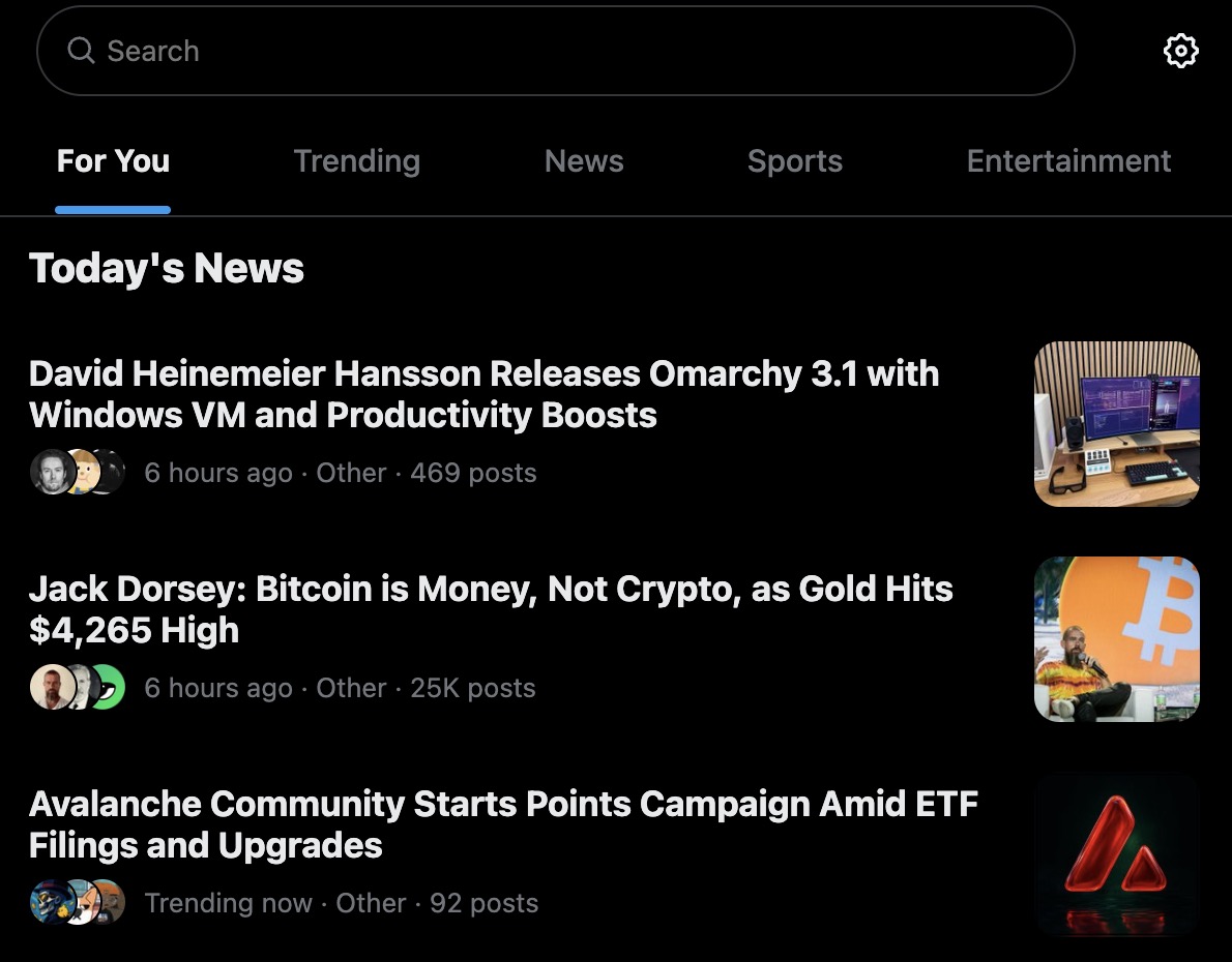 The news today x <a href="/dhh/">DHH</a>
Omarchy 3.1 it is then.