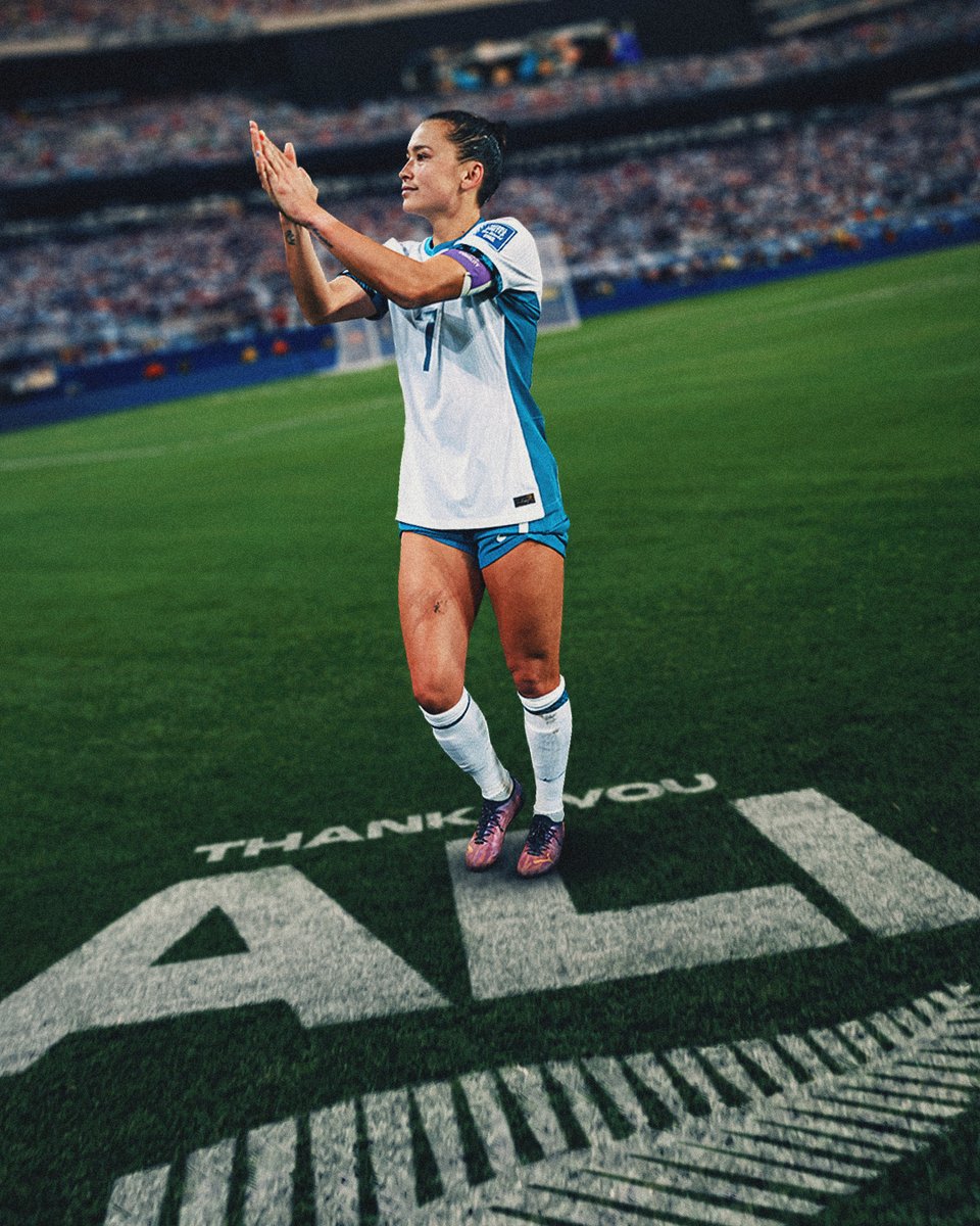 A leader. A role model. A legend of the game. 👏

Congratulations on an inspiring career, Ali Riley. 🖤