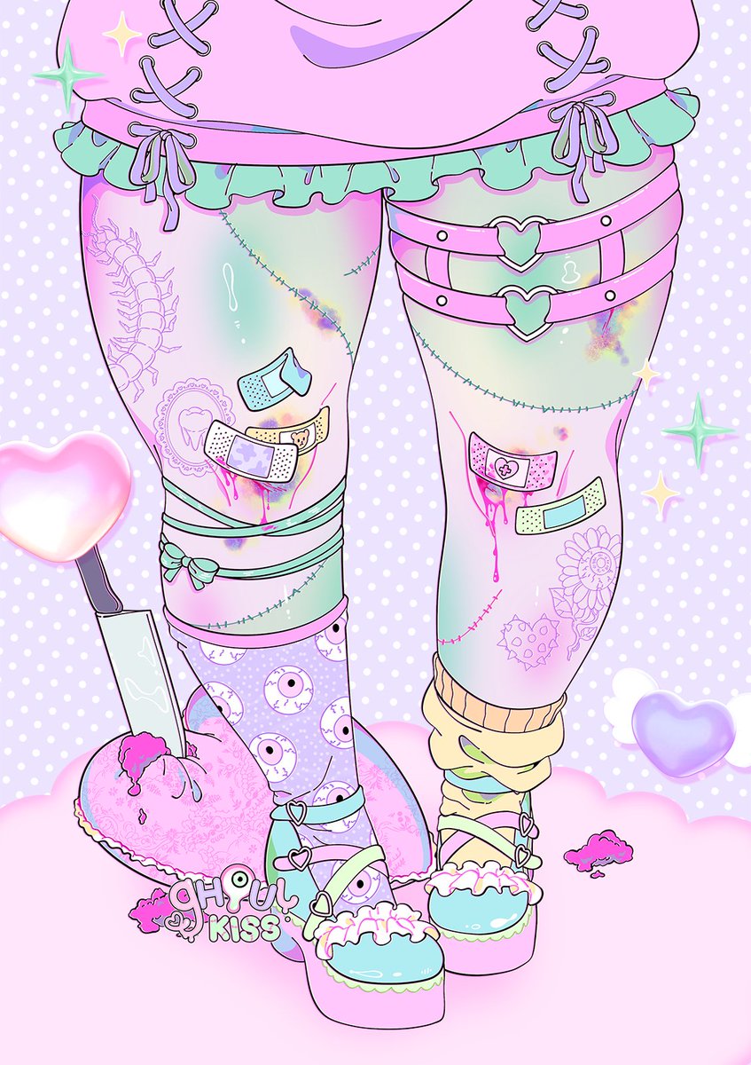 ghoulkiss's tweet photo. frills and bruises 💜 https://t.co/Fw57actSyF