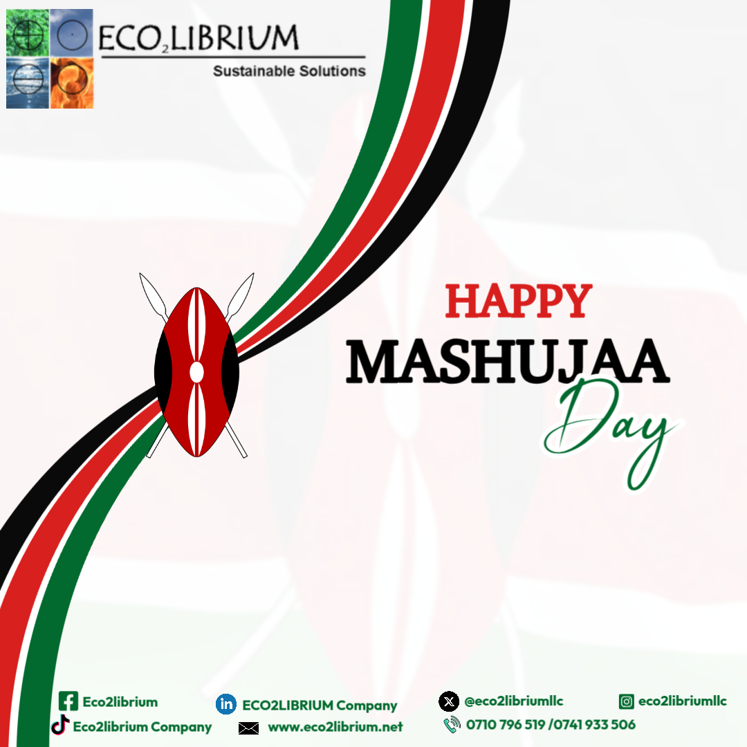 eco2librium (@eco2libriumllc) on Twitter photo Happy Mashujaa Day!
Today we honor the heroes who shaped our nation’s freedom & those who keep its spirit alive — in our communities, workplaces, and daily lives.
Let’s keep building a stronger, greener &united Kenya.
#MashujaaDay #KenyanHeroes #ProudlyKenyan #MashujaaDay2025 Happy Mashujaa Day!
Today we honor the heroes who shaped our nation’s freedom & those who keep its spirit alive — in our communities, workplaces, and daily lives.
Let’s keep building a stronger, greener &united Kenya.
#MashujaaDay #KenyanHeroes #ProudlyKenyan #MashujaaDay2025