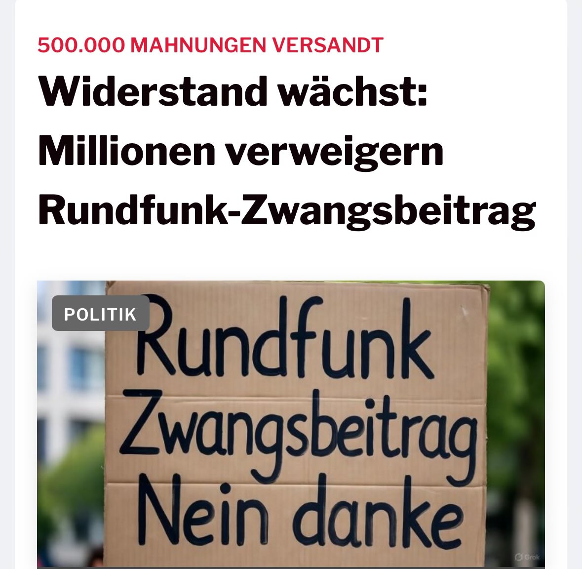 Die schönste Meldung des Tages 😍