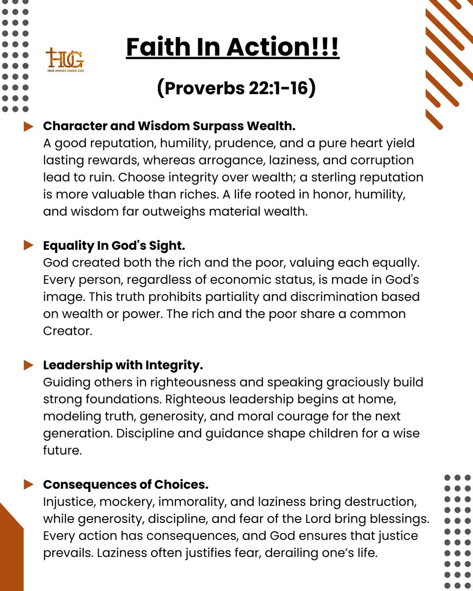 THUGodNg's tweet photo. Faith In Action - Proverbs 22:1-16

🔹Character and Wisdom Surpass Wealth.
🔹Equality In God's Sight.
🔹Leadership with Integrity.
🔹Consequences of Choices.

#FaithInAction #faith #action #ByFaith #Proverbs22 #thugng #thug #kushiscoming #kush #morethandance #FaithInAction https://t.co/K1uOw1ng6n