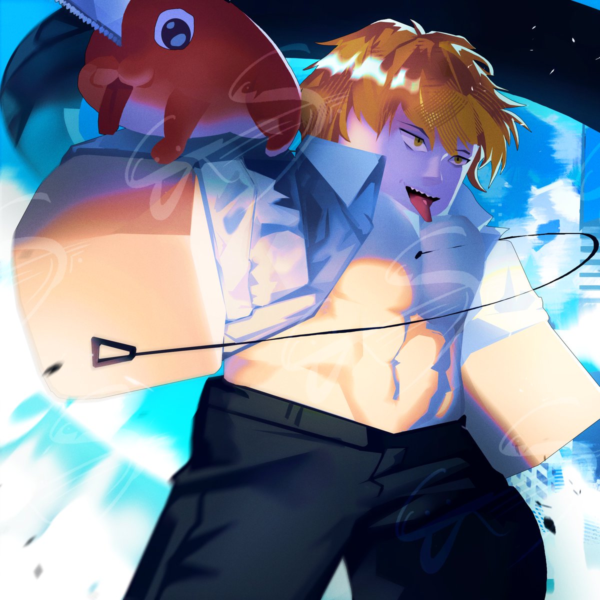 Chainsawman Roblox GFX 🔥        
Likes and rts always appreciated 
FOR SALE 🤑 

Discord: ensypensy 
Portfolio: discord.gg/3SrpWTj7ev 

#robloxgfx #robloxdev #robloxdevs #roblox #robloxart #ChainsawManMovie #chainsawman