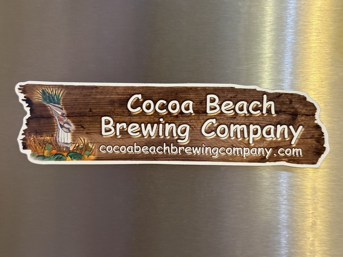 We now have a refrigerator magnet version of our most popular brewery bumper sticker.