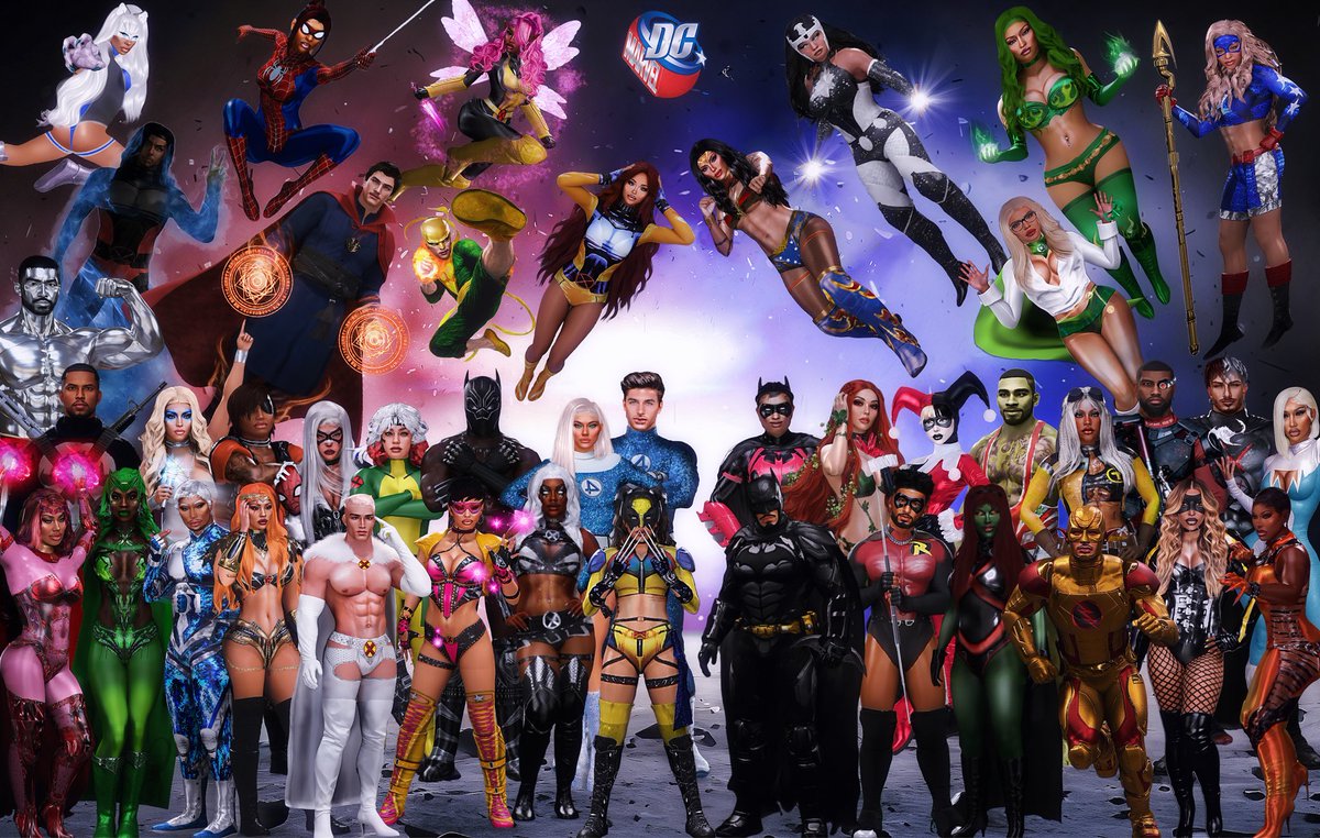 𝐓𝐰𝐨 𝐔𝐧𝐢𝐯𝐞𝐫𝐬𝐞𝐬. 𝐎𝐧𝐞 𝐒𝐡𝐨𝐰𝐝𝐨𝐰𝐧.  #DCvsMarvel #SpookySzn 🎃