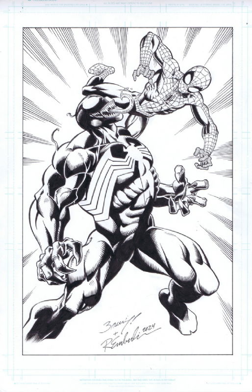 iamluke85's tweet photo. #spiderman vs #venom artwork by #markbagley (Penciller) , #randyemberlin (Inker) https://t.co/zAeS9zjYqz