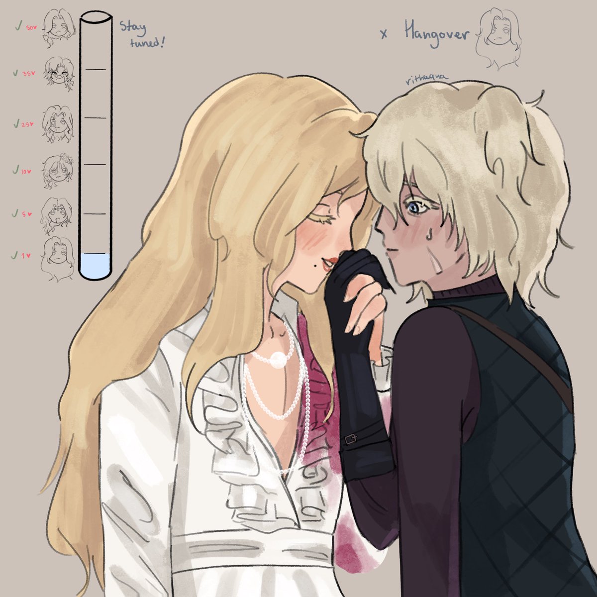 rithaqua's tweet image. thank you all for the support wow! 🥹 im worried my art wont be up to par with your expectations ... but nevertheless ;
here is hangover! 🍷  1 ♡
🌪️📷 #ithaseph #ジョゼイタ #IdentityVfanart #idvtwt