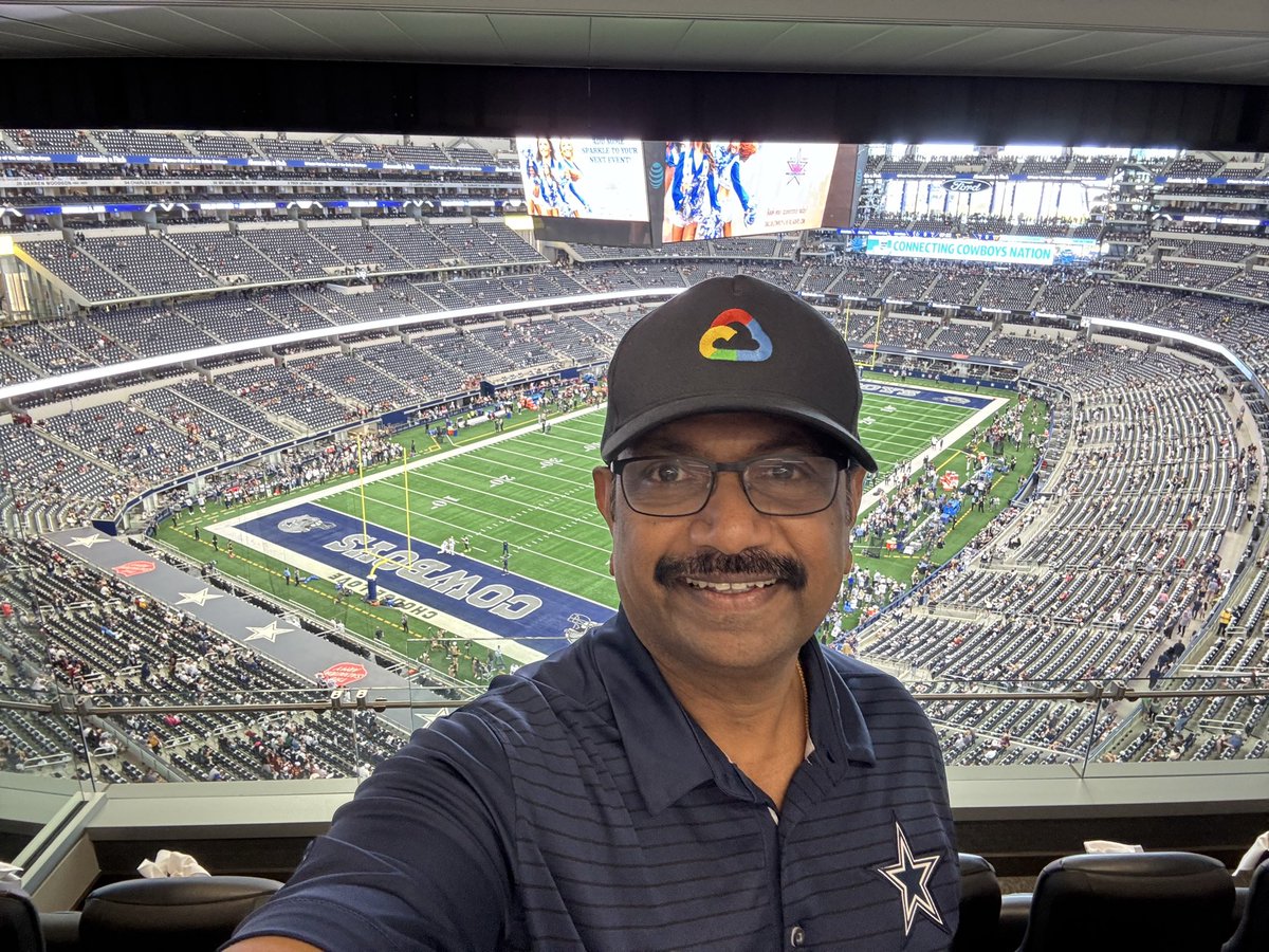 At the <a href="/ATTStadium/">AT&T Stadium</a> for the @cowboys vs <a href="/Commanders/">Washington Commanders</a> game. Watching from Suite654.  <a href="/NFL/">NFL</a> #sundayfootball #football