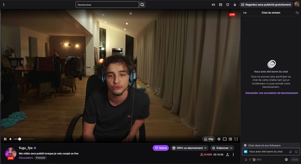 AZYpizi's tweet image. il a dit "mode bonhomme insulter moi si vous voulez" je lui ai insulter smr la pute j'ai été banni instant, ya vraiment des gens qui modère une chaine twitch pareil la mais regardez vous dans un miroir les mecs #fugu