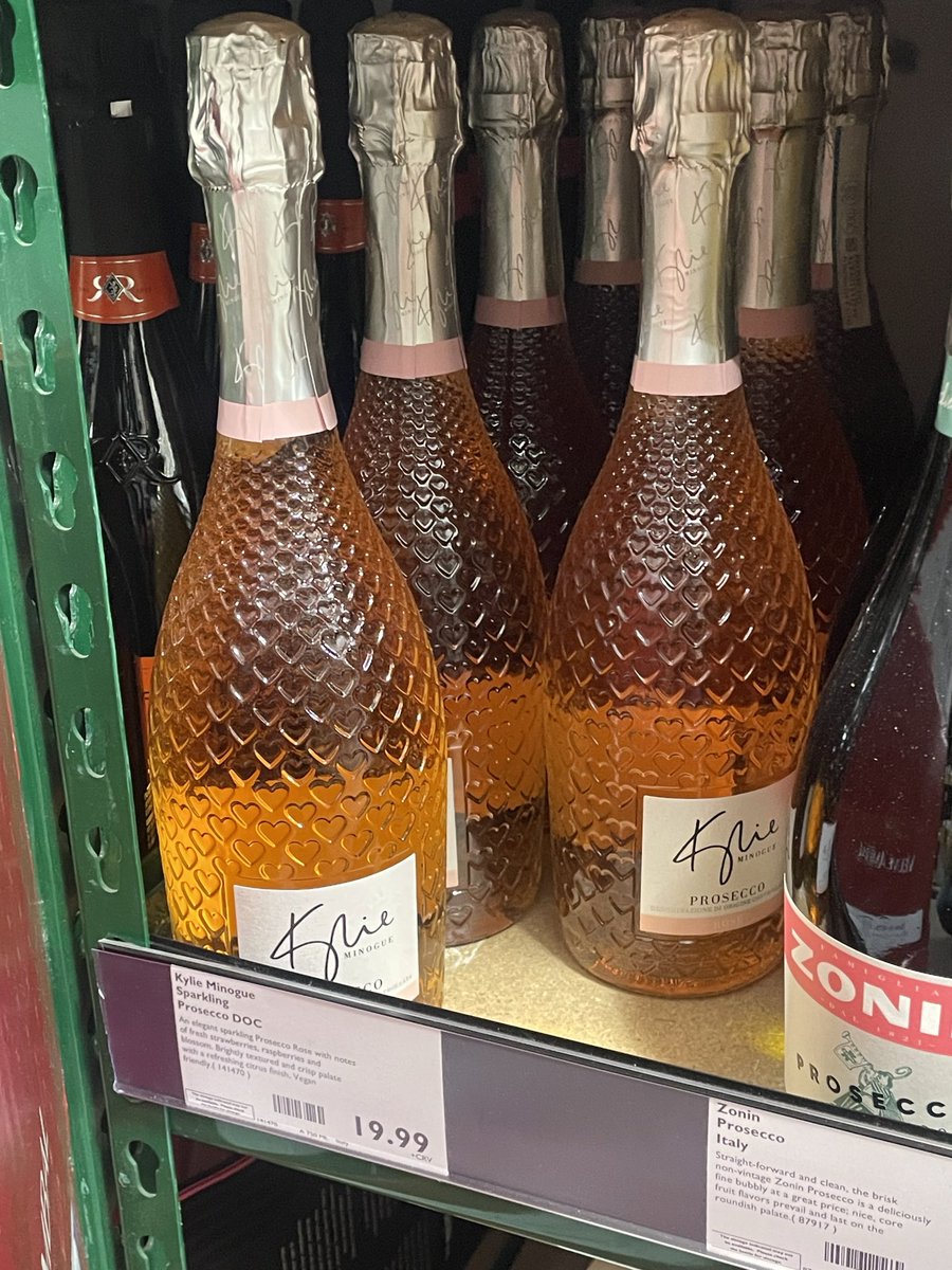*screams in gay* Ya’ll could have told me that BevMo carried the Kylie Minogue wine!