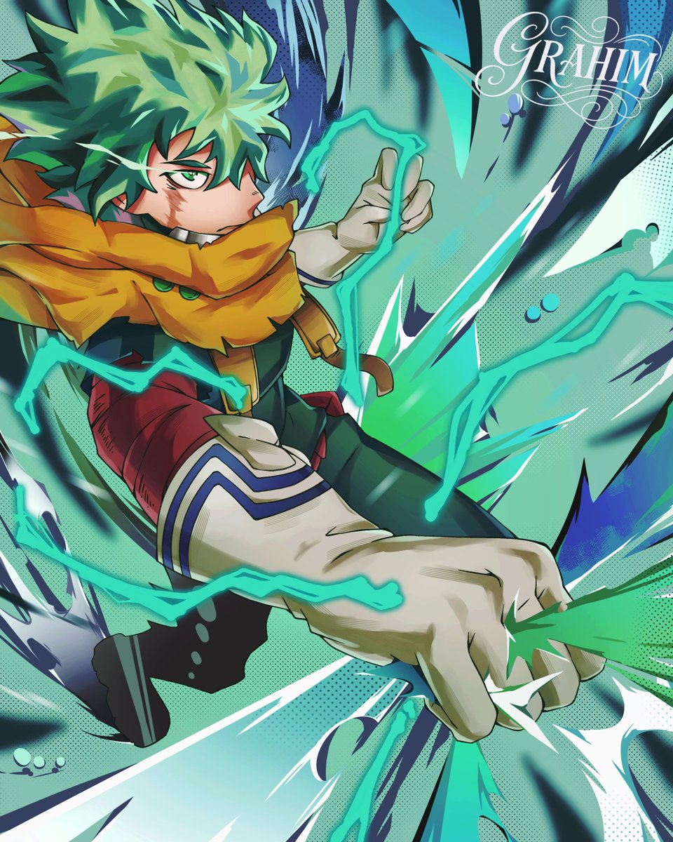 GrahimArt's tweet photo. DEKU 💚⚡️💥

#deku #myheroacademia #bnhafanart #izukumidoriya #digitalarts #僕のヒーローアカデミア #テク #緑谷出久 #アニメイラスト #ファンアート https://t.co/ZmUIHHdFPB