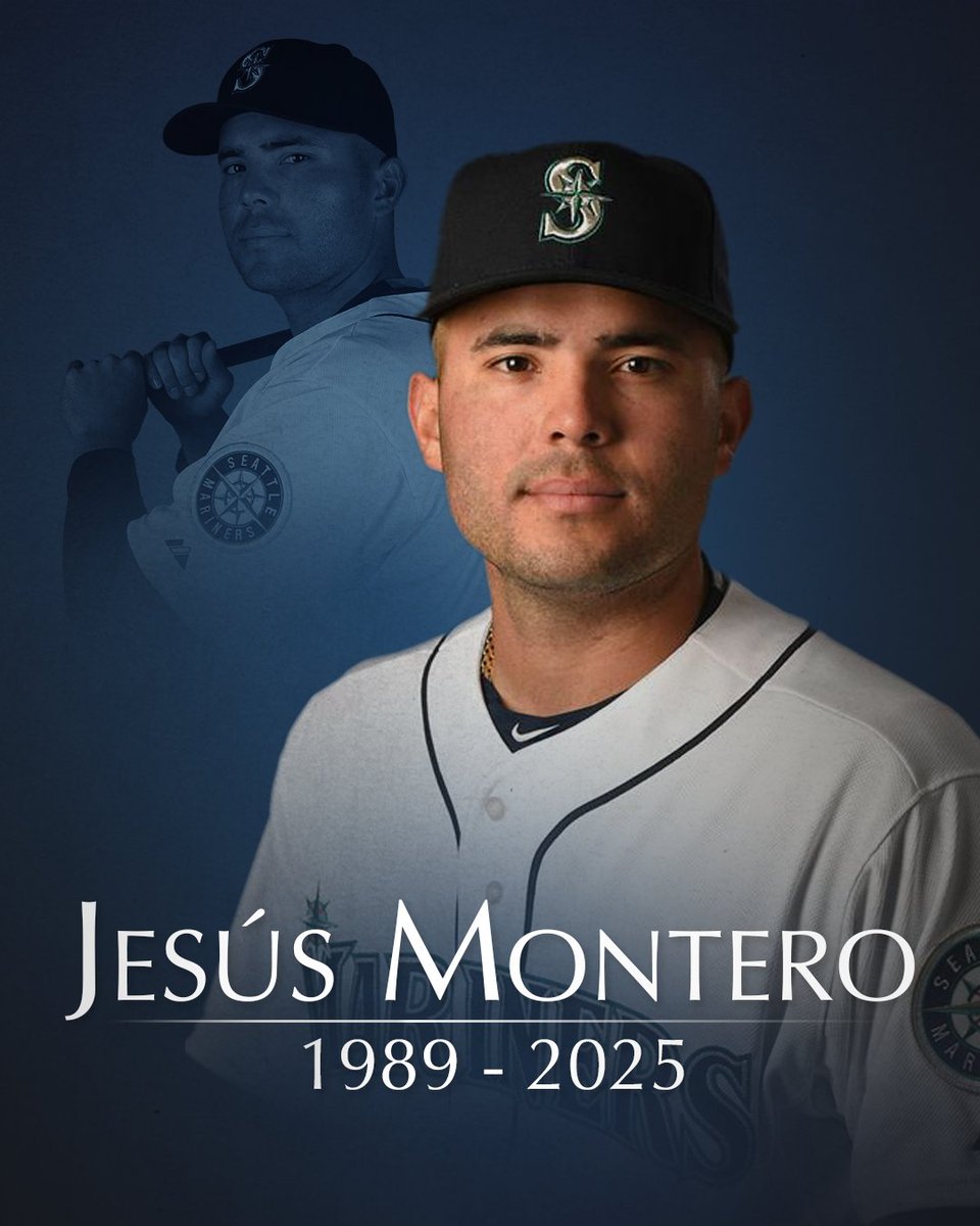 We are deeply saddened by the passing of former Mariner Jesús Montero. Our hearts go out to his family, friends and loved ones 💙