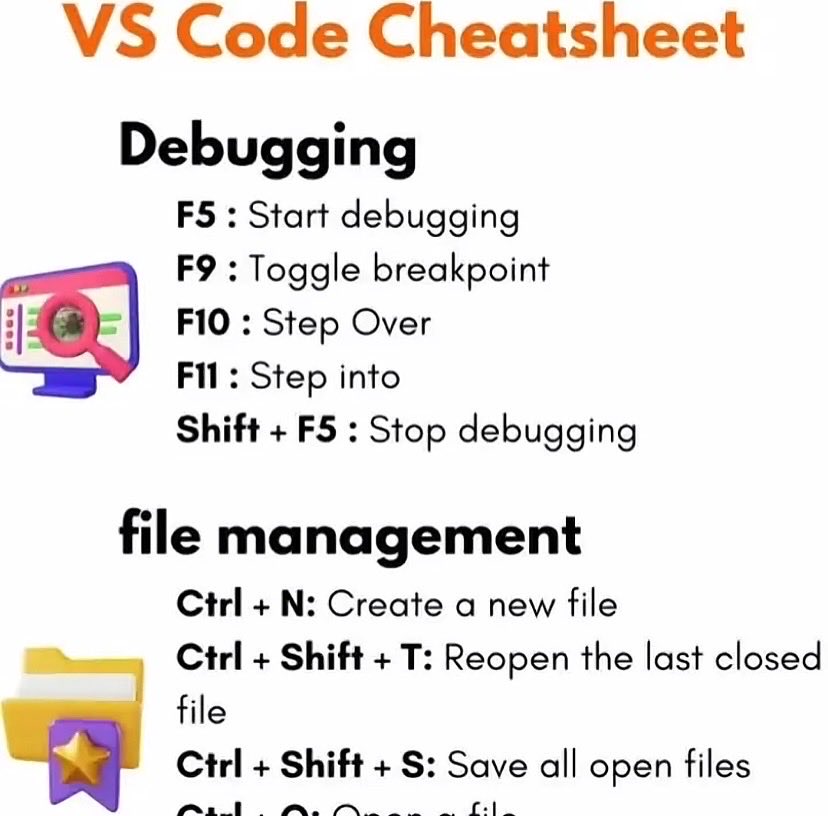 DesignAndCodes's tweet image. VS Code Shortcuts ☑︎